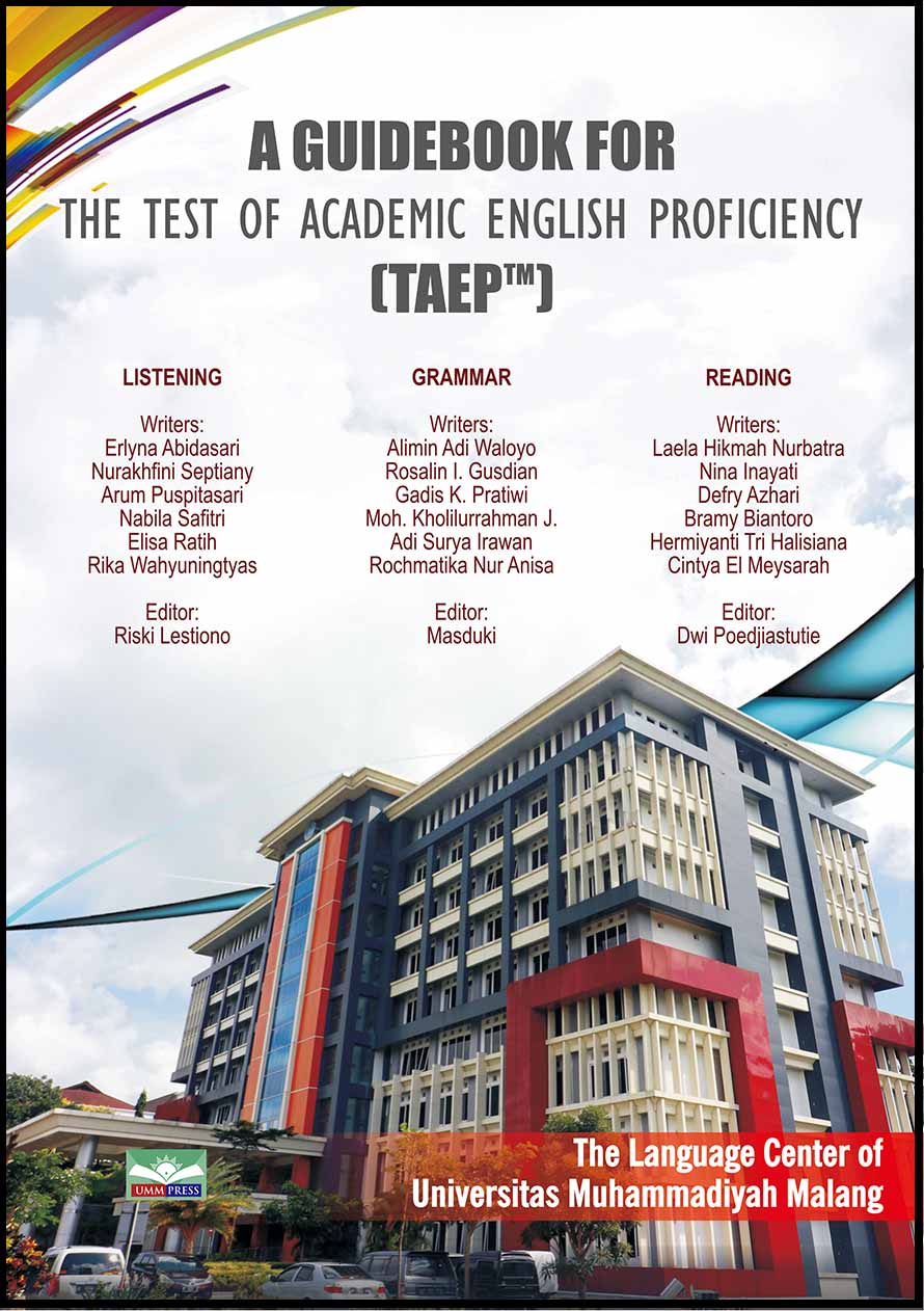 A GUIDE BOOK FOR THE TEST OF ACADEMIC ENGLISH PROFICIENCY (TAEP TM)
